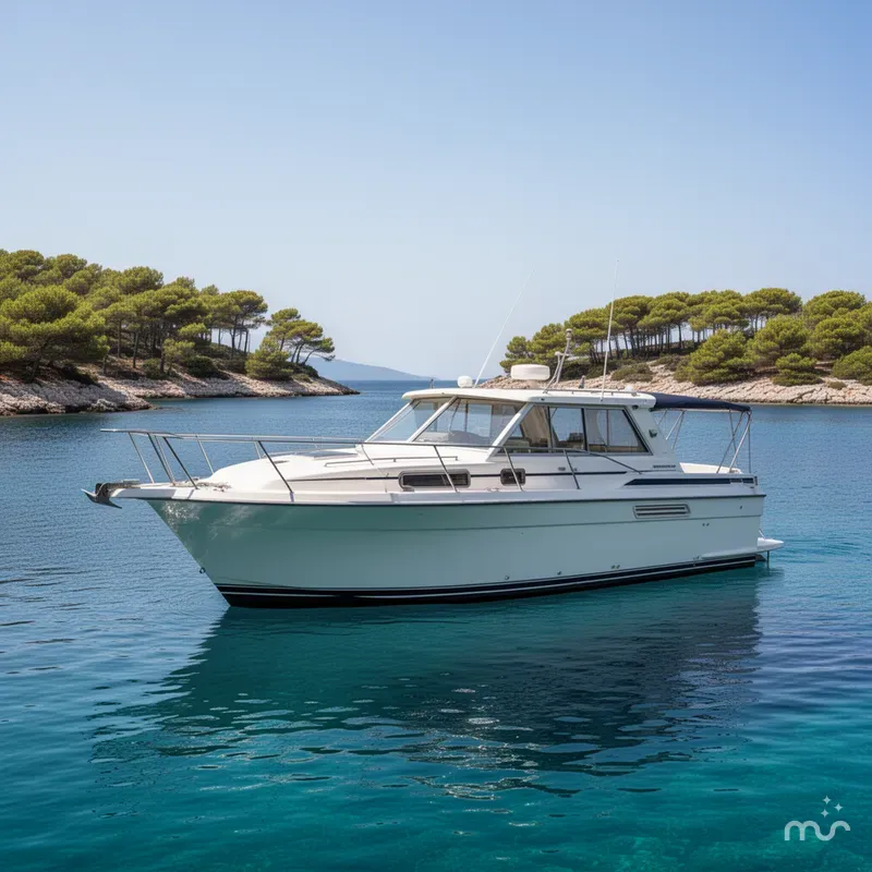 Slide: The Image of Carver Yachts 280 Mid Cabin Express 1993 - 2