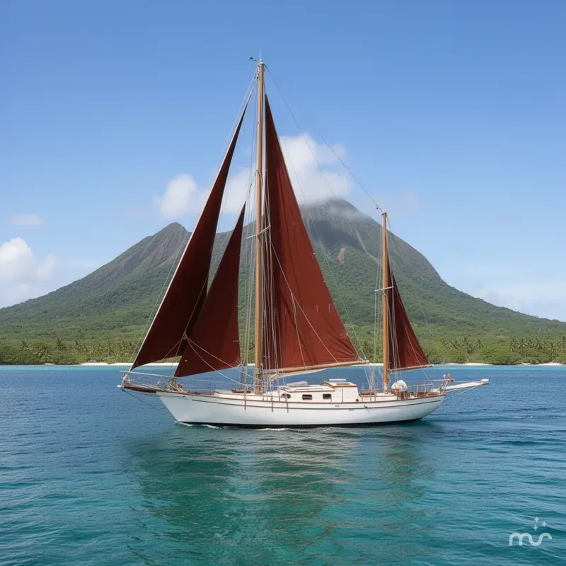 Slide: The Image of Westsail Ketch 1976 - 2