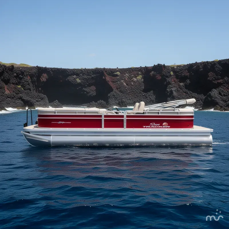 Slide: The Image of Sun Tracker Party Barge 24 DLX 2024 - 2