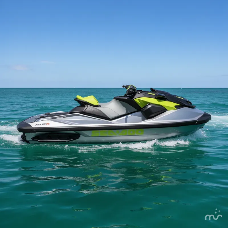 Slide: The Image of Sea-Doo RXP-X 325 Ibr Ice Metal/Green Tech, BRP Premiu 2024 - 0