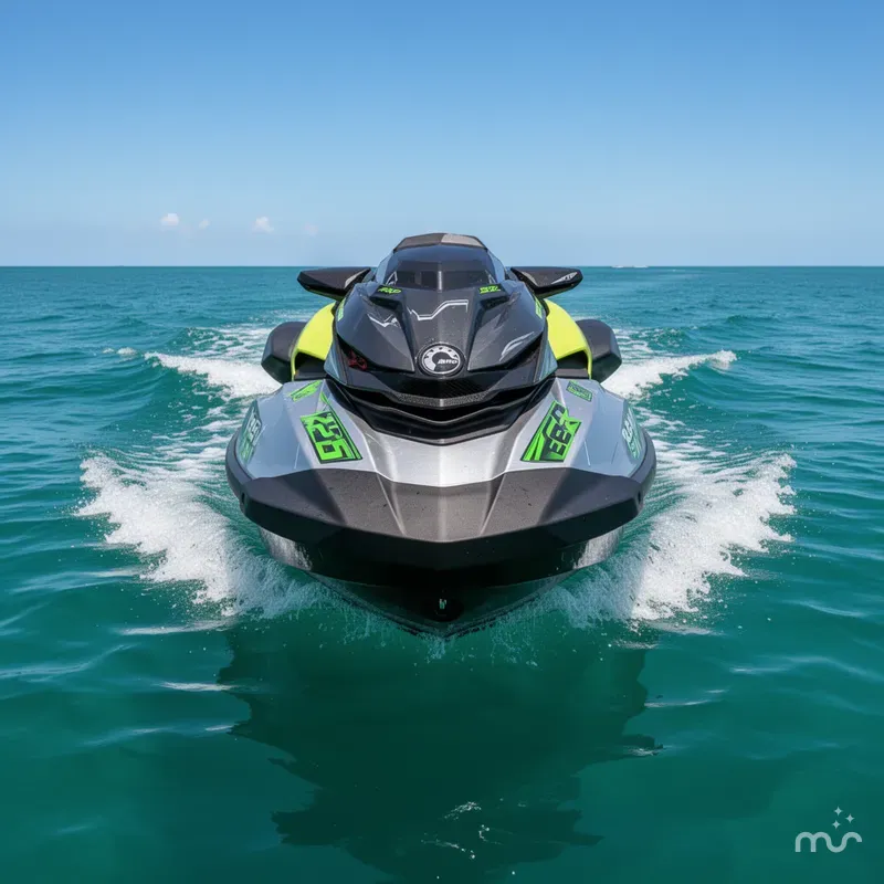 Slide: The Image of Sea-Doo RXP-X 325 Ibr Ice Metal/Green Tech, BRP Premiu 2024 - 1