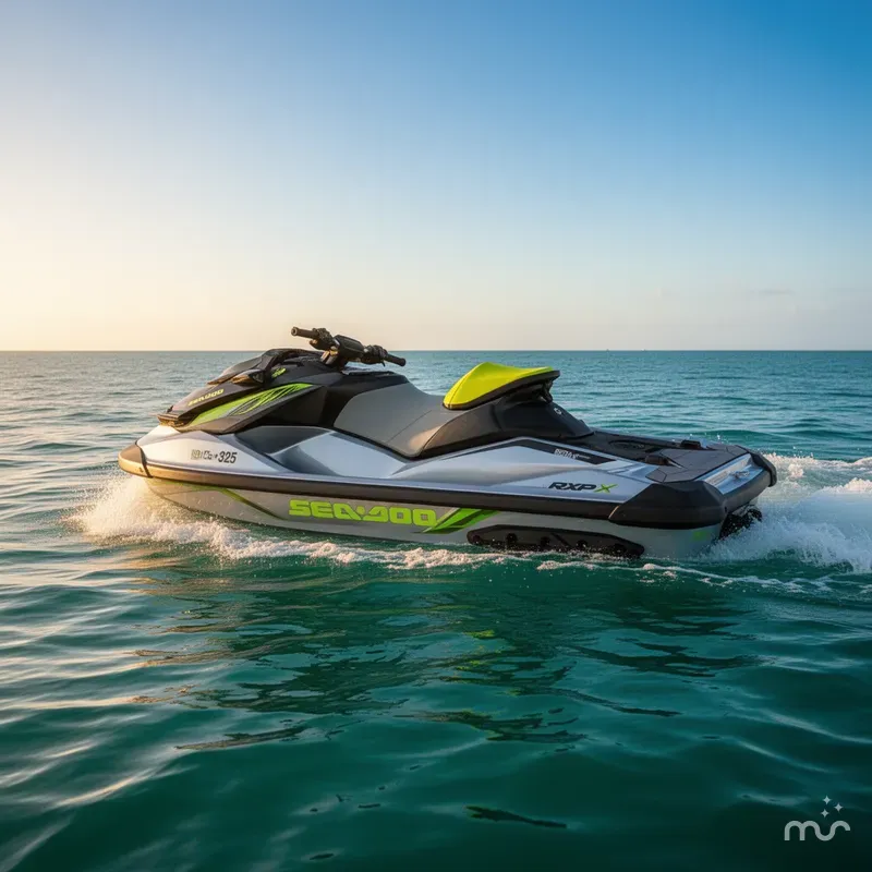 Slide: The Image of Sea-Doo RXP-X 325 Ibr Ice Metal/Green Tech, BRP Premiu 2024 - 4