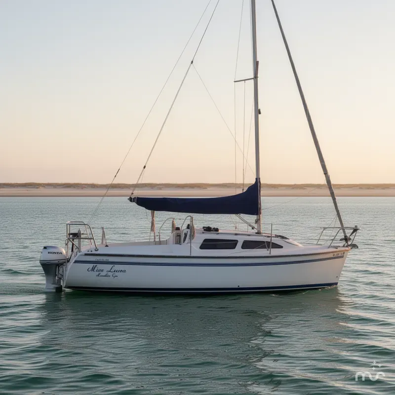 Slide: The Image of Catalina 250 Water Ballast Sailboat with 2021 Honda 9.9 and trailer 2003 - 0