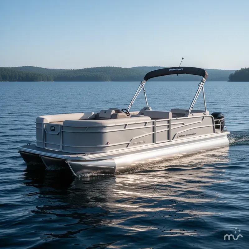 Slide: The Image of Princecraft Vectra 23 RL Swingback Dinette Pontoon & Mercury 4 2024 - 1