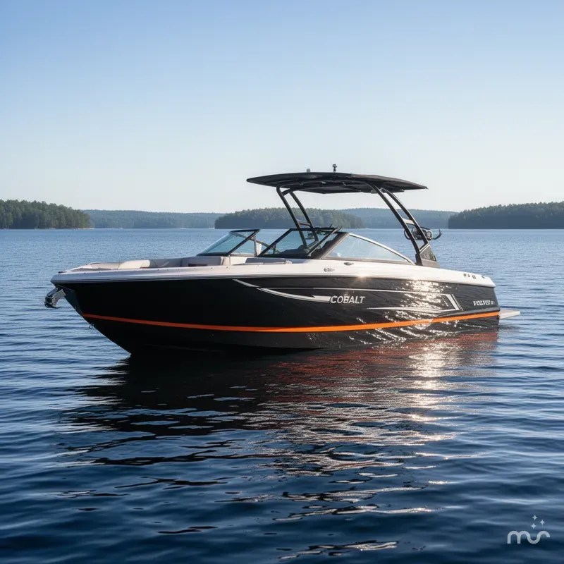 Slide: The Image of Cobalt R8 Surf with 380HP Volvo V8 2024 - 2