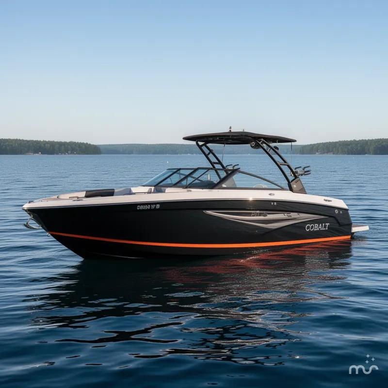 Slide: The Image of Cobalt R8 Surf with 380HP Volvo V8 2024 - 2