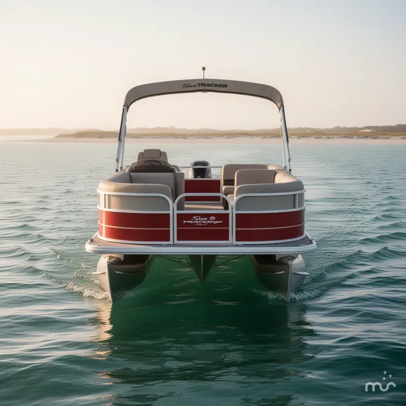 Slide: The Image of Sun Tracker Party Barge 18 DLX 2024 - 2