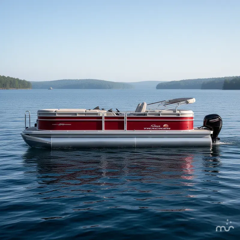 Slide: The Image of Sun Tracker Party Barge 24 DLX 2024 - 1