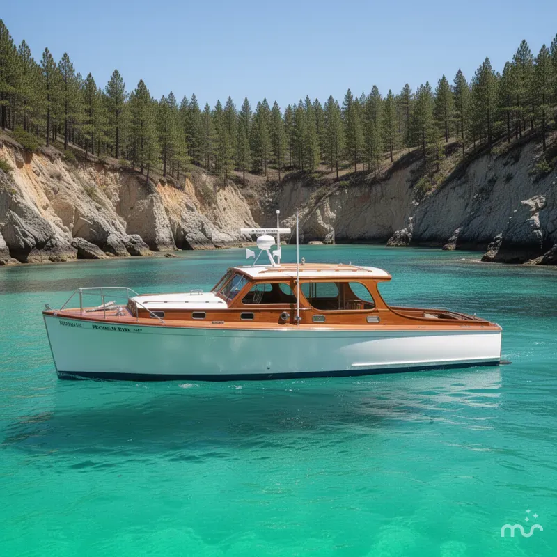 The Image of Rhodes Nevins Picnic Boat 1947 - 0