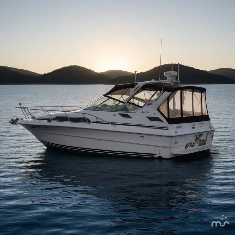Slide: The Image of Sea Ray 340 Sundancer 1988 - 1