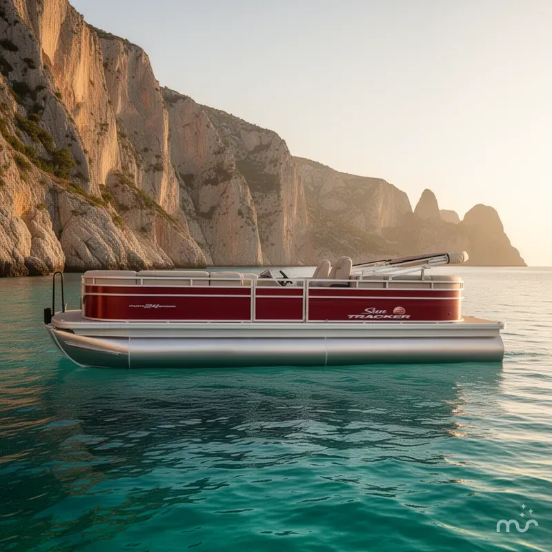 Slide: The Image of Sun Tracker Party Barge 24 DLX 2024 - 2