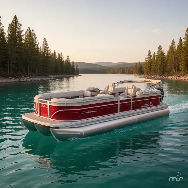 Slide: The Image of Sun Tracker Party Barge 24 DLX 2024 - 4