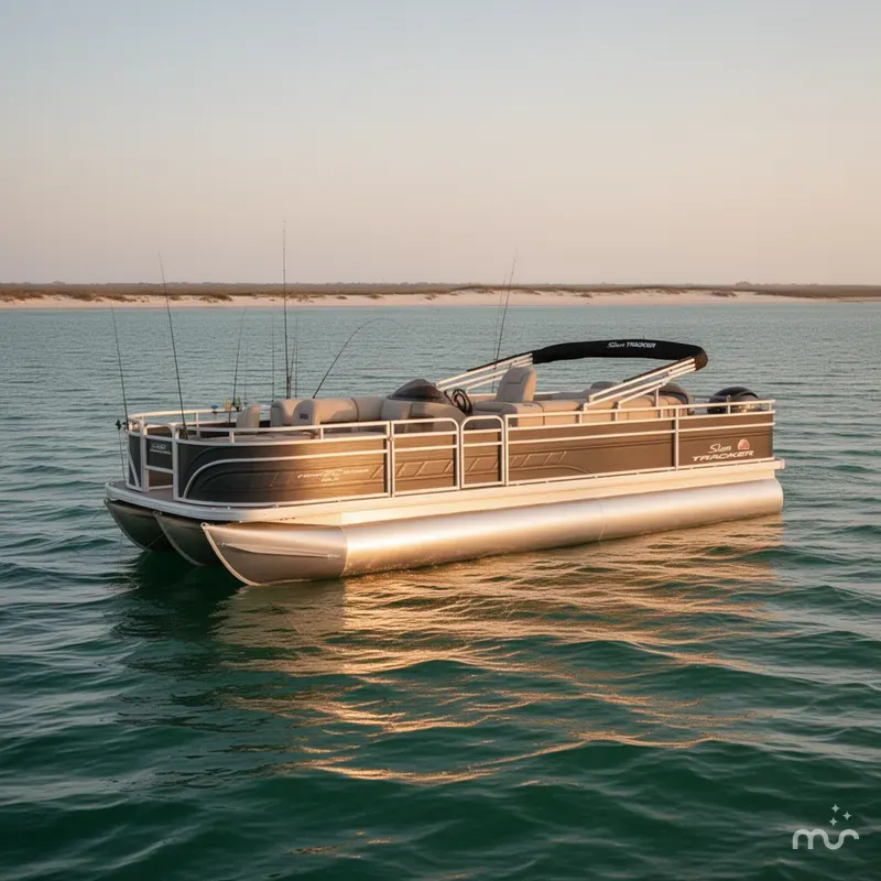 Slide: The Image of Sun Tracker Fishin' Barge 22 DLX 2024 - 2