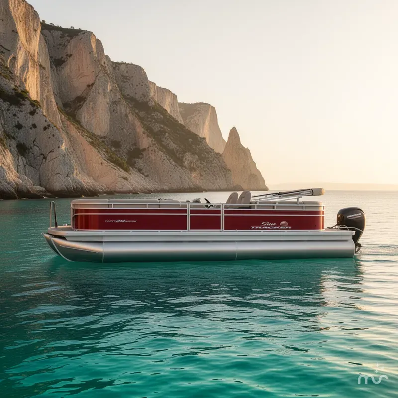 Slide: The Image of Sun Tracker Party Barge 24 DLX 2024 - 2