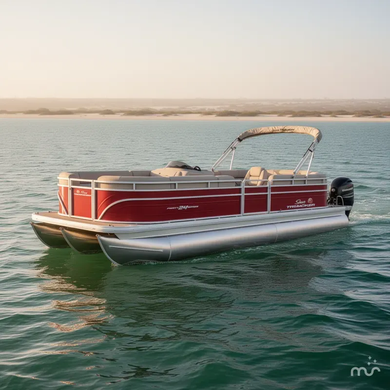Slide: The Image of Sun Tracker Party Barge 24 DLX 2024 - 0