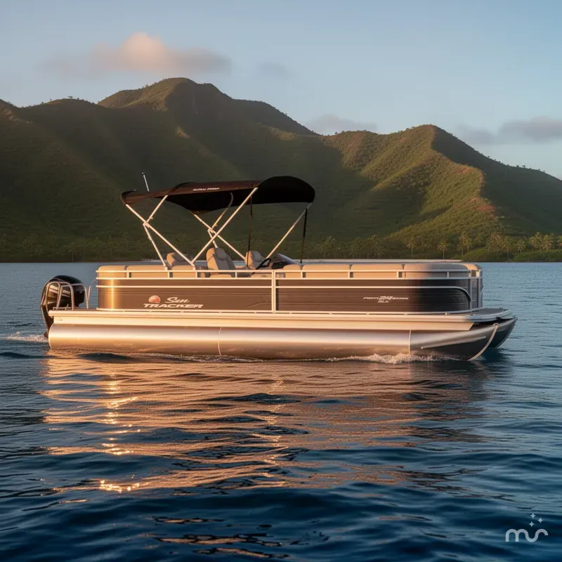 Slide: The Image of Sun Tracker Party Barge 24 DLX 2024 - 4