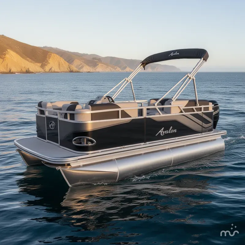 Slide: The Image of Avalon 15' Electric Venture Cruise w/ 6.0 Torqueedo! 2024 - 0