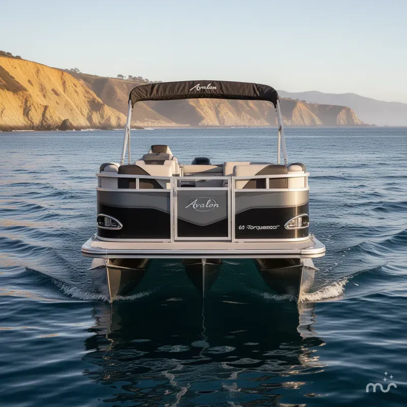 Slide: The Image of Avalon 15' Electric Venture Cruise w/ 6.0 Torqueedo! 2024 - 2