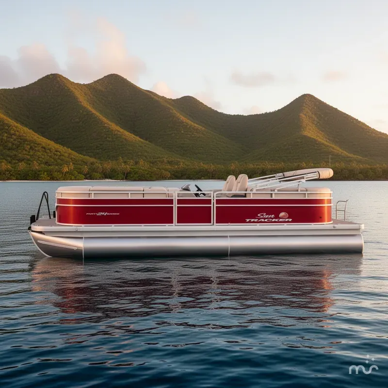 Slide: The Image of Sun Tracker Party Barge 24 DLX 2024 - 2