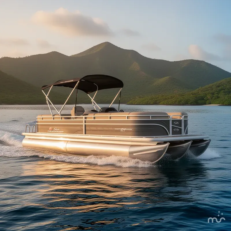 Slide: The Image of Sun Tracker Party Barge 24 DLX 2024 - 4