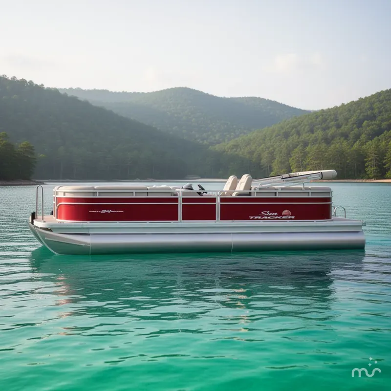 Slide: The Image of Sun Tracker Party Barge 24 DLX 2024 - 2