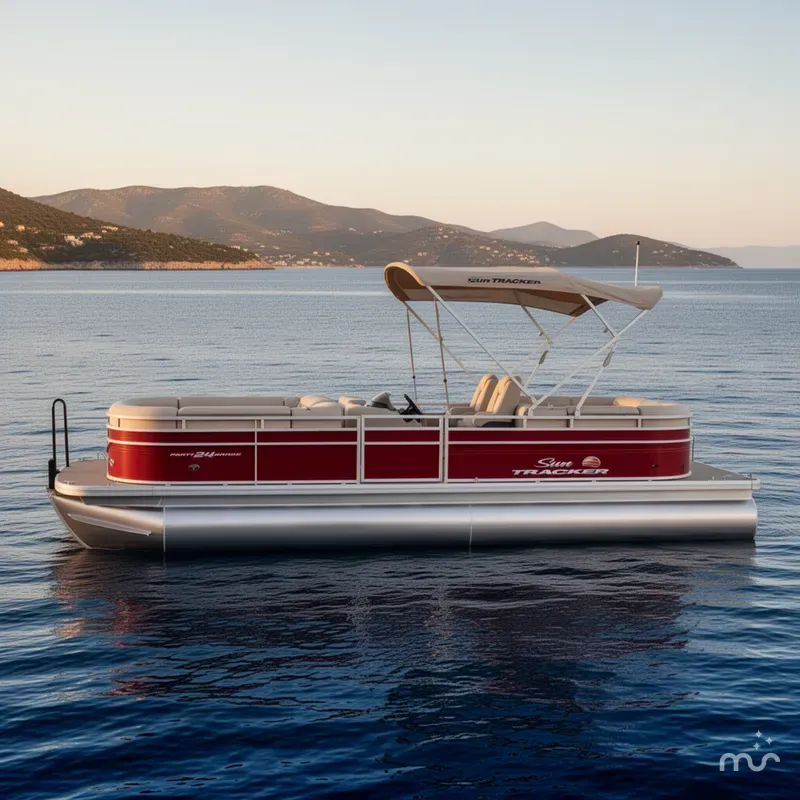 Slide: The Image of Sun Tracker Party Barge 24 DLX 2024 - 2