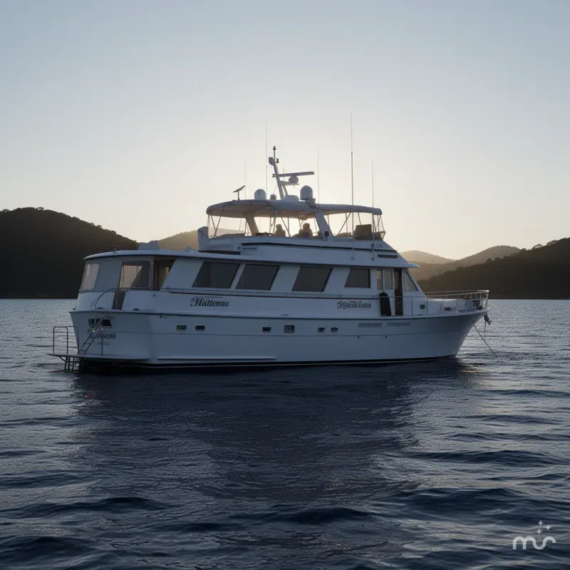 Slide: The Image of Hatteras Motoryacht 1985 - 1