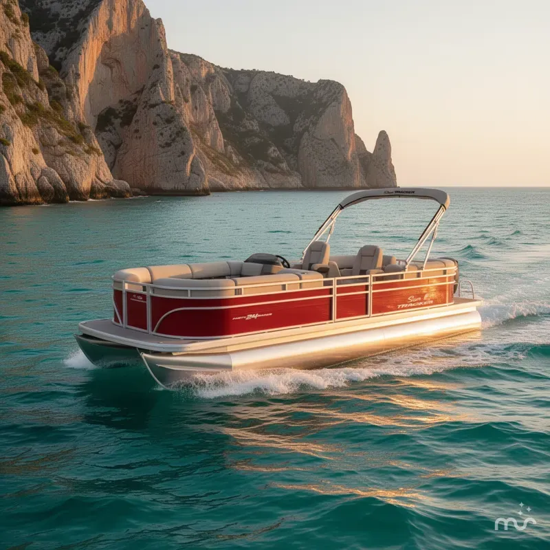 Slide: The Image of Sun Tracker Party Barge 24 DLX 2024 - 4