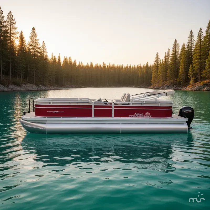 Slide: The Image of Sun Tracker Party Barge 24 DLX 2024 - 2