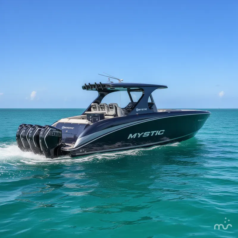 Slide: The Image of Mystic Powerboats 42 CC 2024 - 0