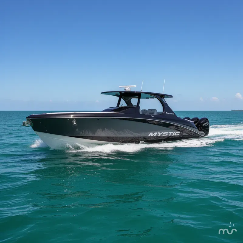 Slide: The Image of Mystic Powerboats 42 CC 2024 - 1