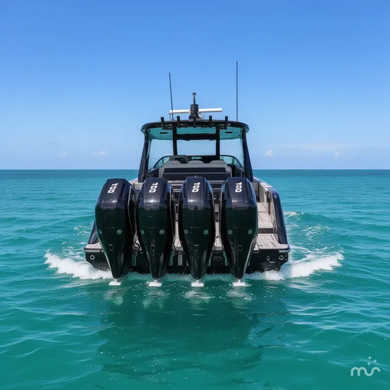 Slide: The Image of Mystic Powerboats 42 CC 2024 - 2