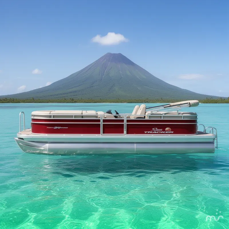 Slide: The Image of Sun Tracker Party Barge 24 DLX 2024 - 2