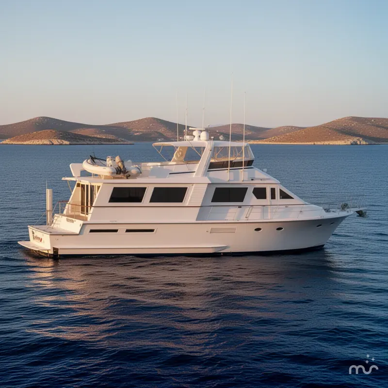 The Image of Viking 70 Cockpit Motor Yacht 1988 - 0