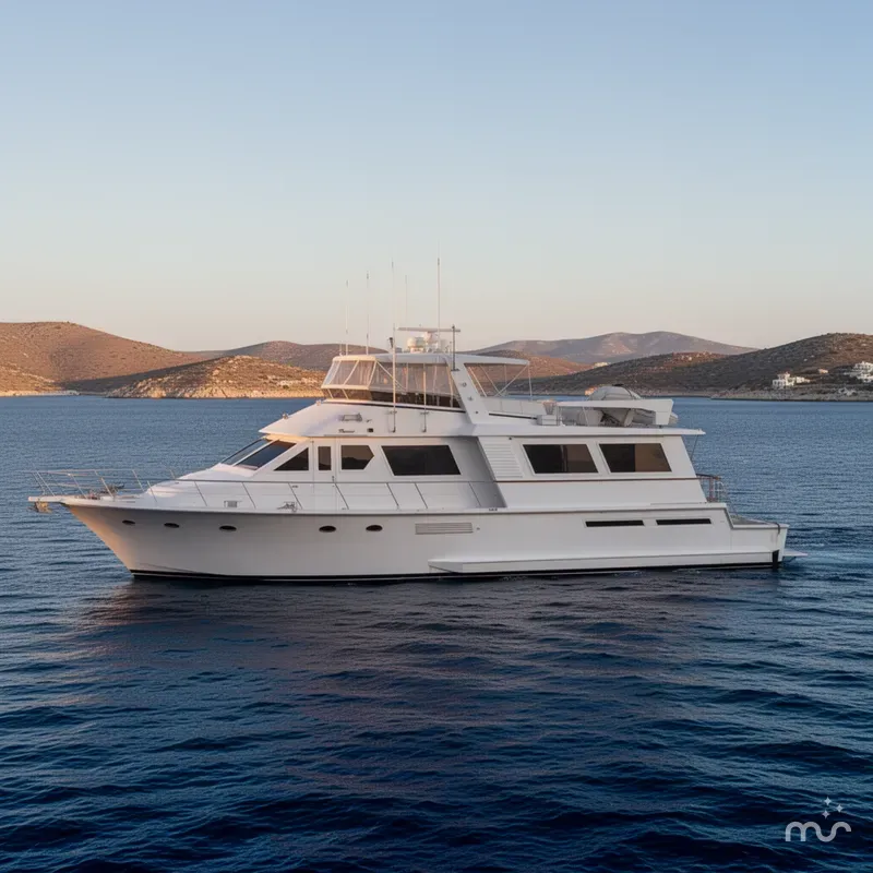 Slide: The Image of Viking 70 Cockpit Motor Yacht 1988 - 2