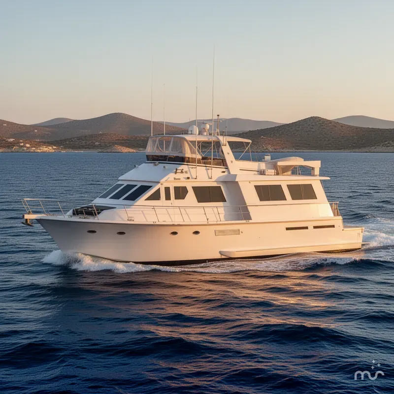 Slide: The Image of Viking 70 Cockpit Motor Yacht 1988 - 4