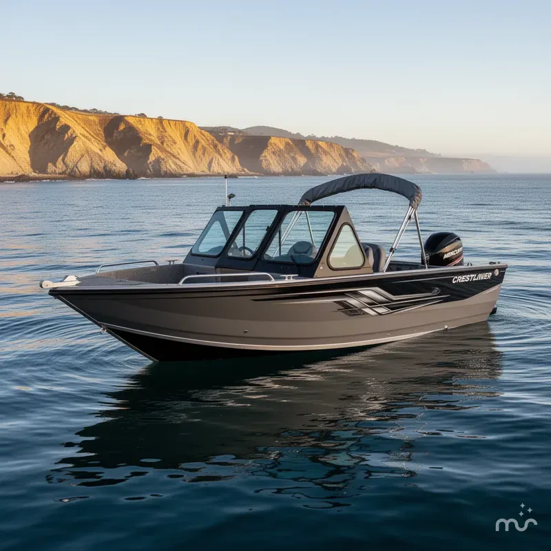 Slide: The Image of Crestliner 1850 Commander Elite w/ 115HP Mercury! 2024 - 3