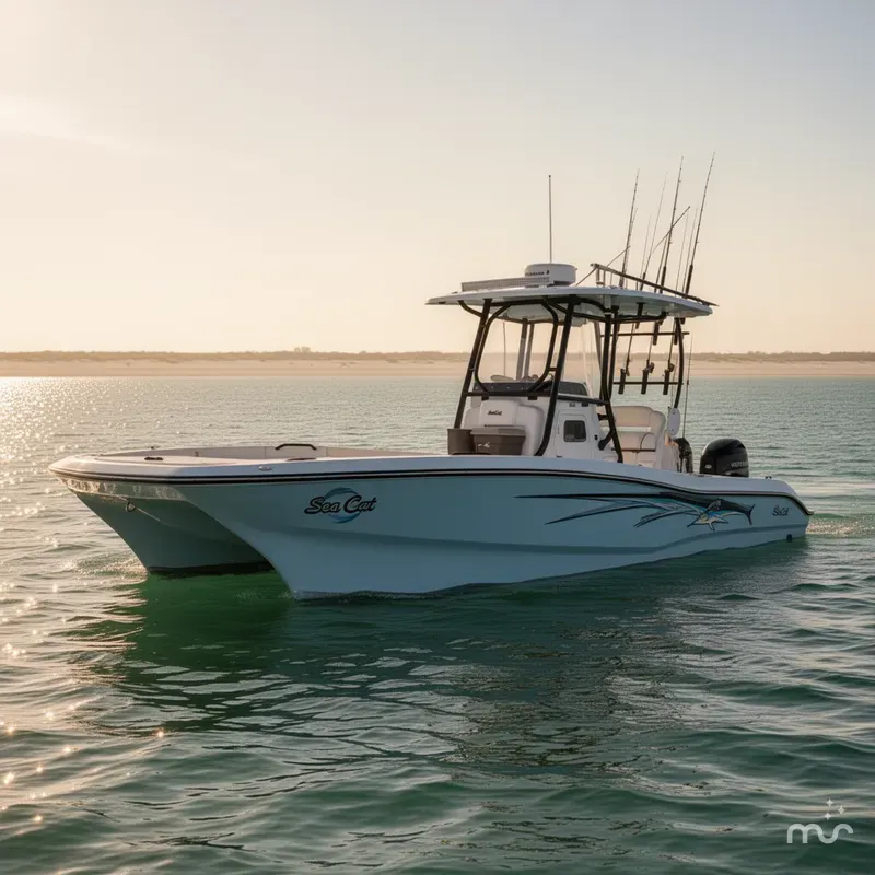 Slide: The Image of Sea Cat 26 Hybrid Catamaran 2025 - 2
