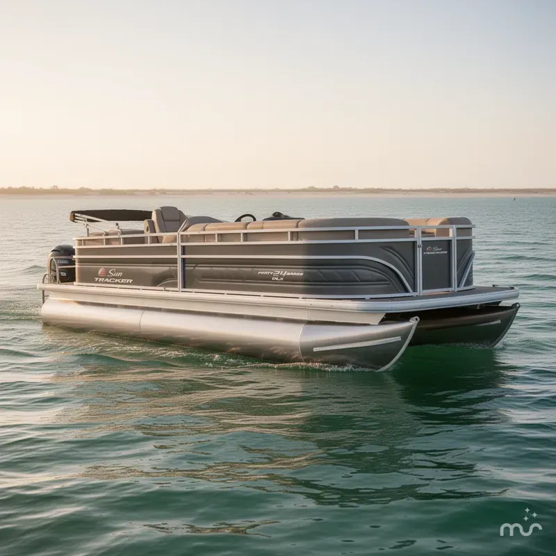 Slide: The Image of Sun Tracker Party Barge 24 DLX 2024 - 1