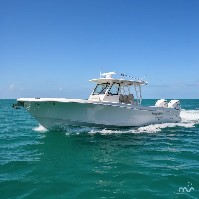 Slide: The Image of Everglades 355 Center Console 2019 - 2