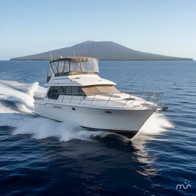 Slide: The Image of Carver Yachts 440 Aft Cabin Motor Yacht 1996 - 2