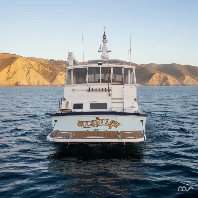 Slide: The Image of Californian Cockpit Motor Yacht 1987 - 2