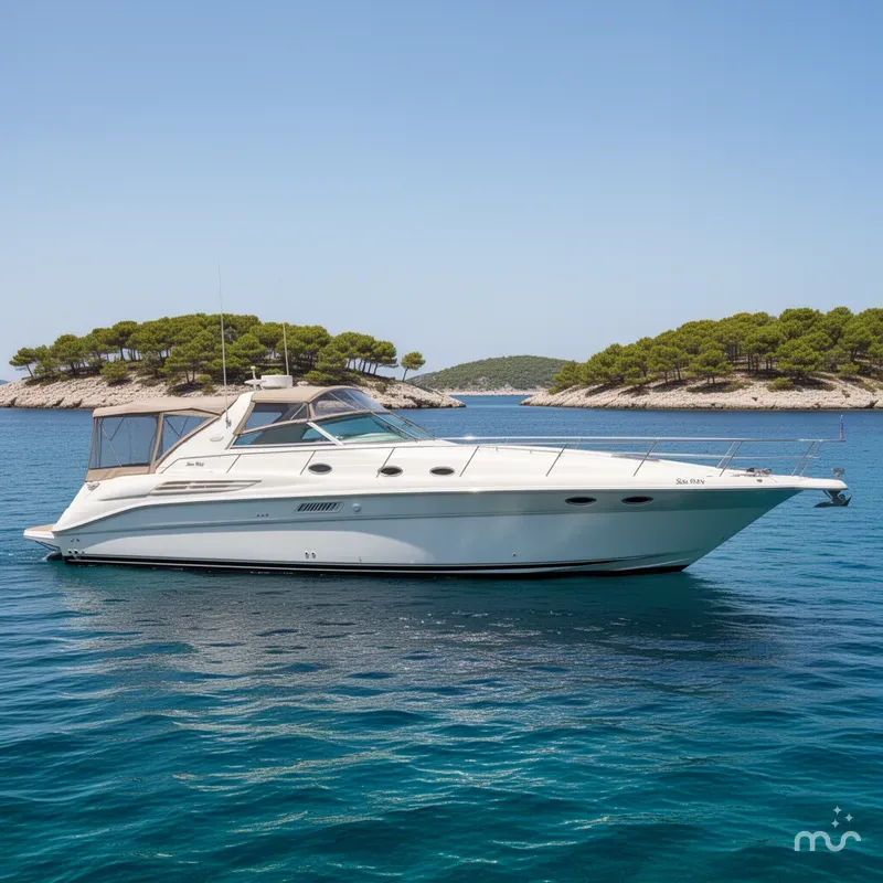 Slide: The Image of Sea Ray 450 Sundancer 1995 - 2