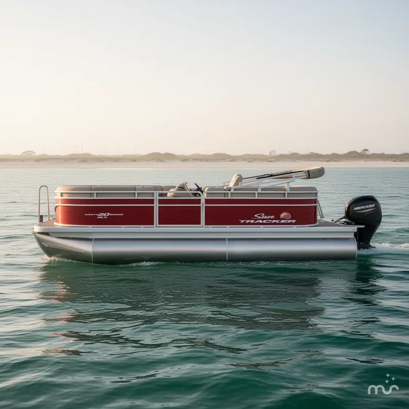 Slide: The Image of Sun Tracker Party Barge 20 DLX 2024 - 0