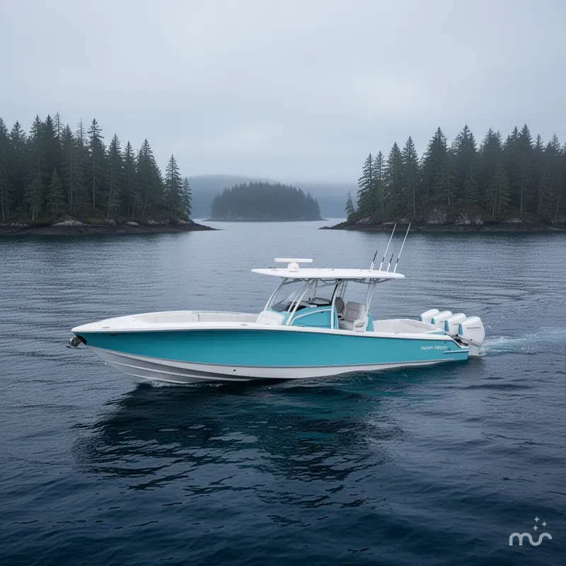 Slide: The Image of Nor-Tech 390 Sport Center Console 2020 - 2