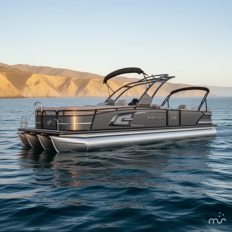 Slide: The Image of Avalon Excalibur LTD - 27 FT Quad Lounge w/ 400HP V10 2024 - 0