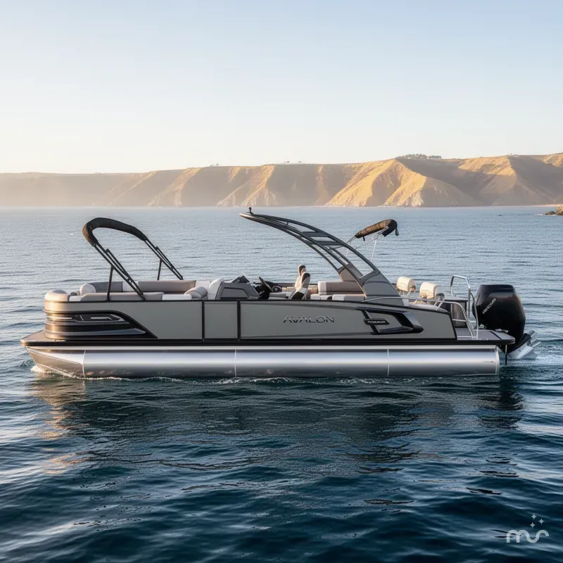 Slide: The Image of Avalon Excalibur LTD - 27 FT Quad Lounge w/ 400HP V10 2024 - 1