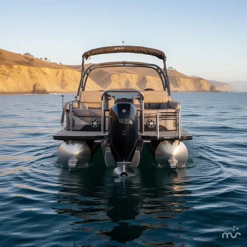 Slide: The Image of Avalon Excalibur LTD - 27 FT Quad Lounge w/ 400HP V10 2024 - 2