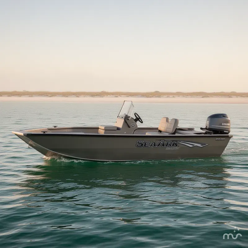 Slide: The Image of SeaArk Shadow 18 Center Console 2025 - 2