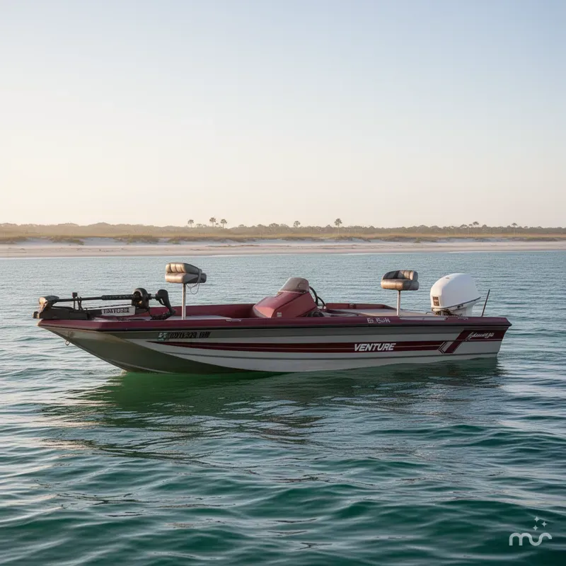 Slide: The Image of Venture Bass Boat 18 1987 - 2